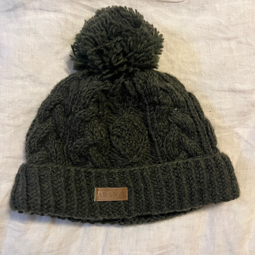 Irish Wool Hat with Fleece Lining